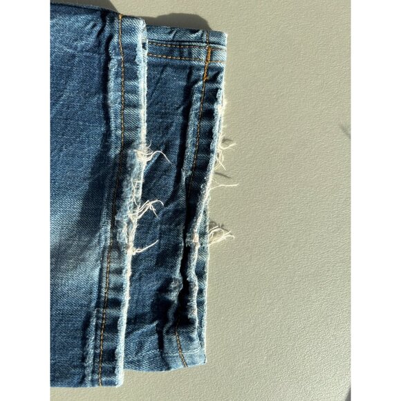 Y2K Cult Of Individuality Jeans Size 34 Medium Wash Distressed Straight Leg - Picture 9 of 10